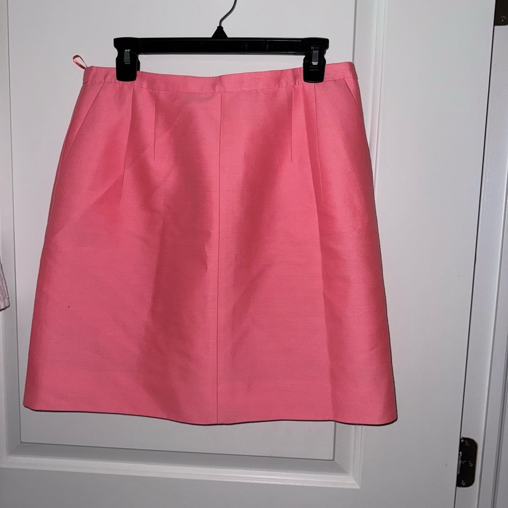 J. Crew Coral/Pink Wool A-Line Skirt - Picture 4 of 9
